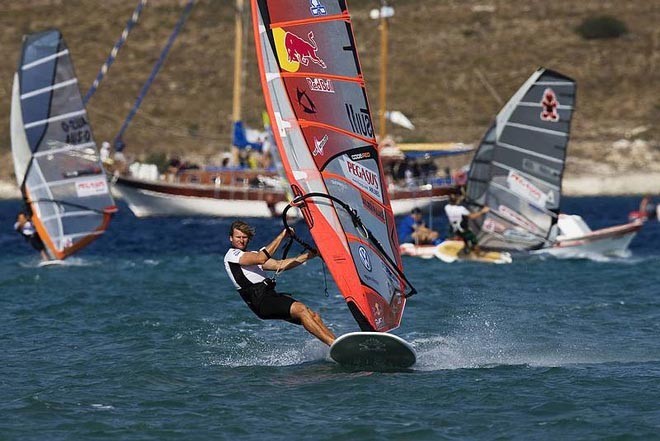 Bjorn Dunkerbeck - Pegasus Airlines Alacati PWA World Cup 2009 ©  John Carter / PWA http://www.pwaworldtour.com